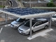 4 Systeem van de het Aluminiumparkeerplaats van Carport van het kolom Photovoltaic Zonnepaneel
